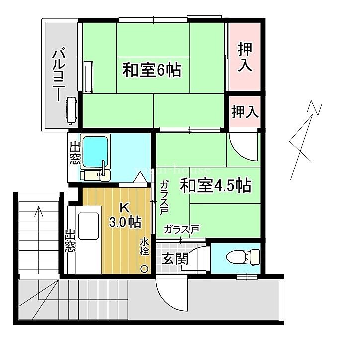 第1安井ハウス201 第1安井ハウス201 間取り