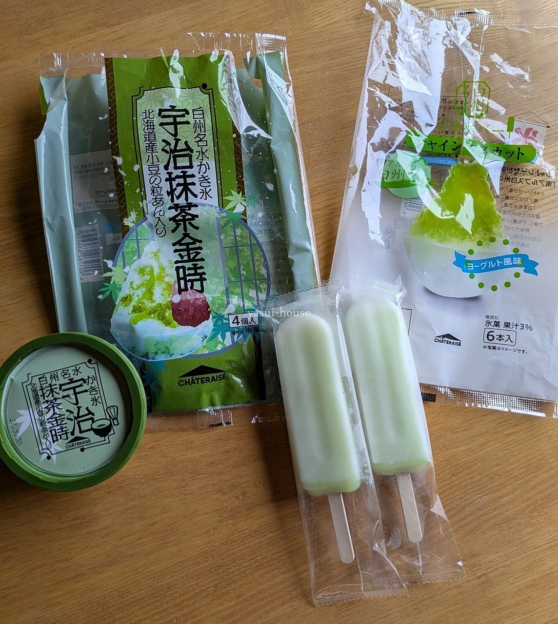 かき氷宇治抹茶金時とかき氷バー シャインマスカット かき氷宇治抹茶金時とかき氷バー シャインマスカット