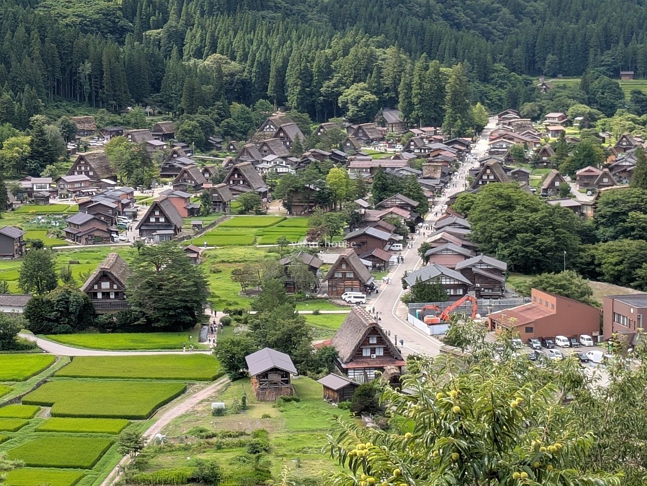 白川郷荻町城跡展望台からの眺め 白川郷荻町城跡展望台からの眺め