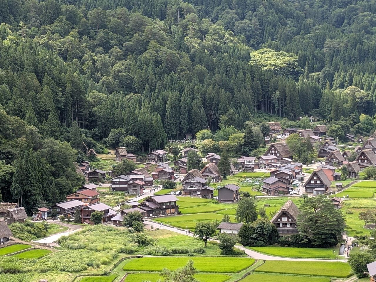 白川郷荻町城跡展望台からの景色 白川郷荻町城跡展望台からの景色